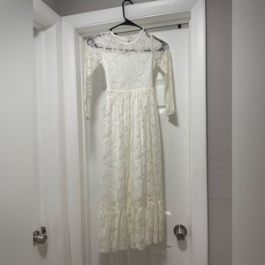 Brand new white / cream flower girl dress form Ellie bridal size 12